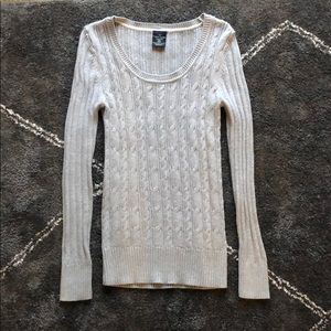 Faded Glory, gray knitted sweater S/CH (4-6)
